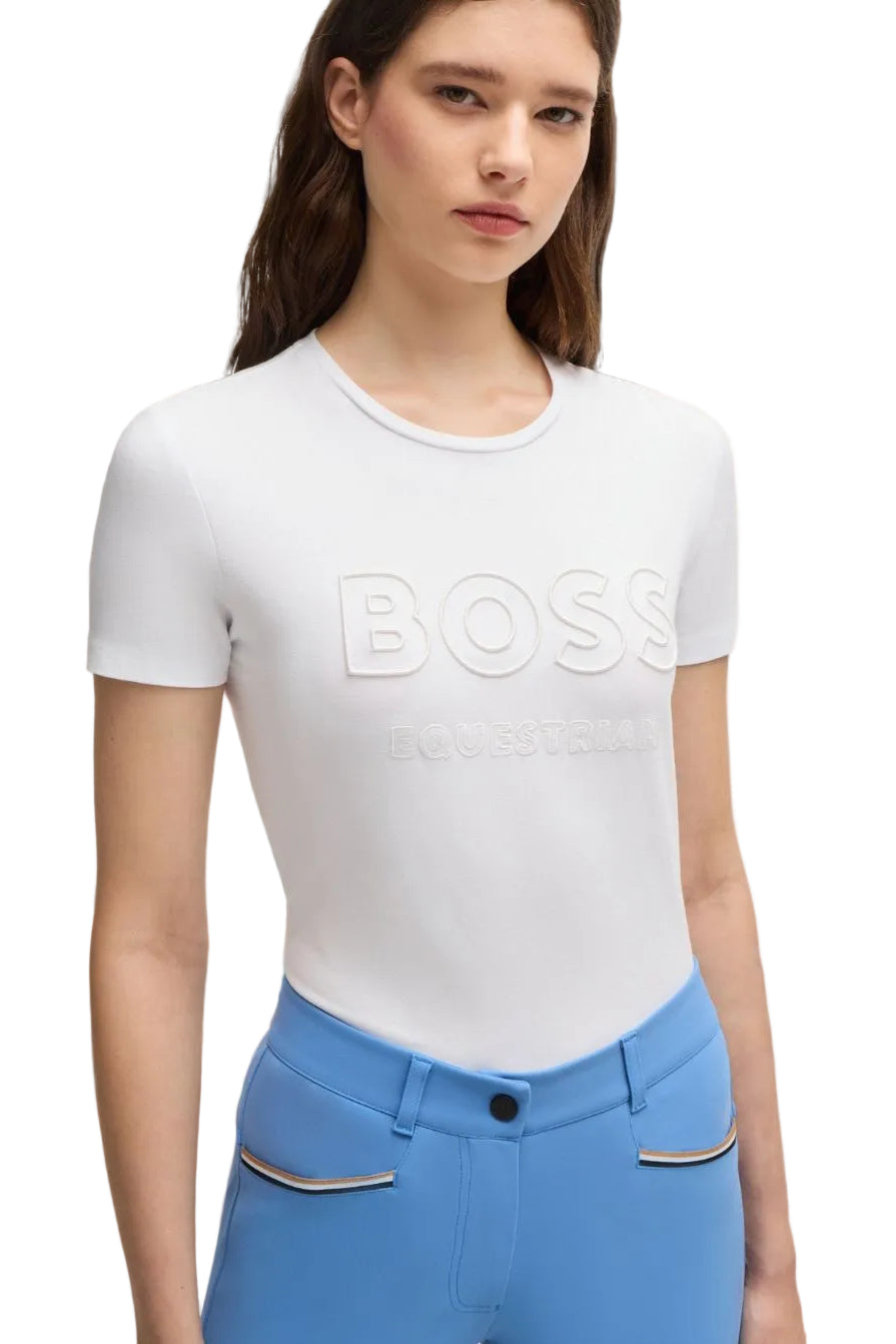 BOSS Equestrian »Damen T-Shirt Maya Logo White