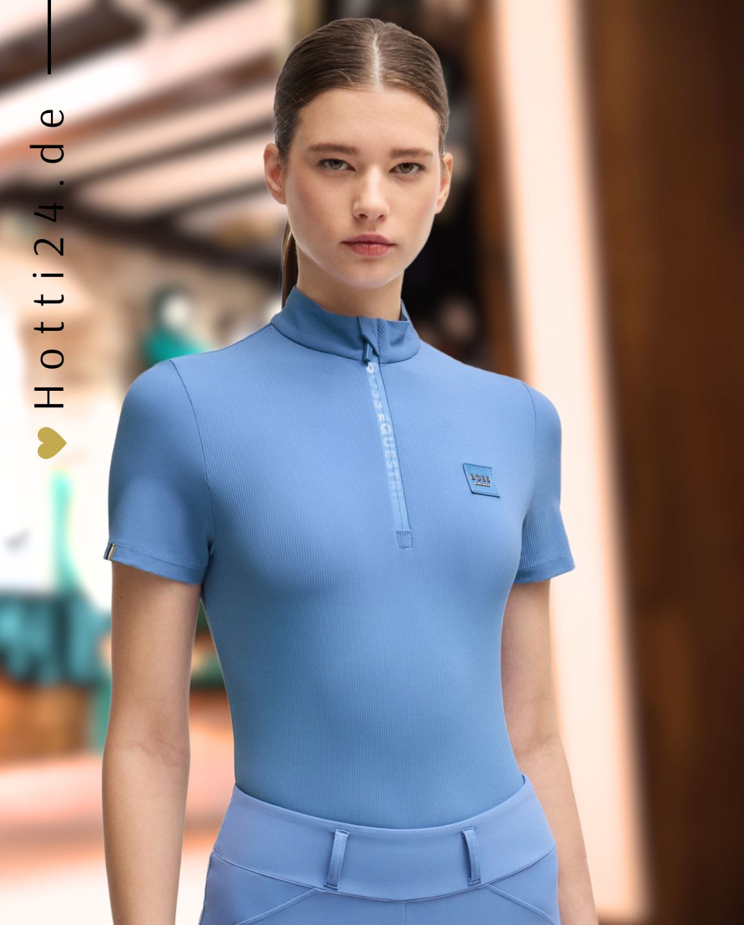 BOSS Equestrian »Trainingshirt Maira Stripes Riviera