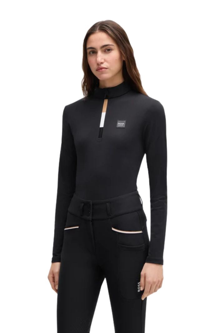 boss-equestrian-damen-trainingshirt-minou-black