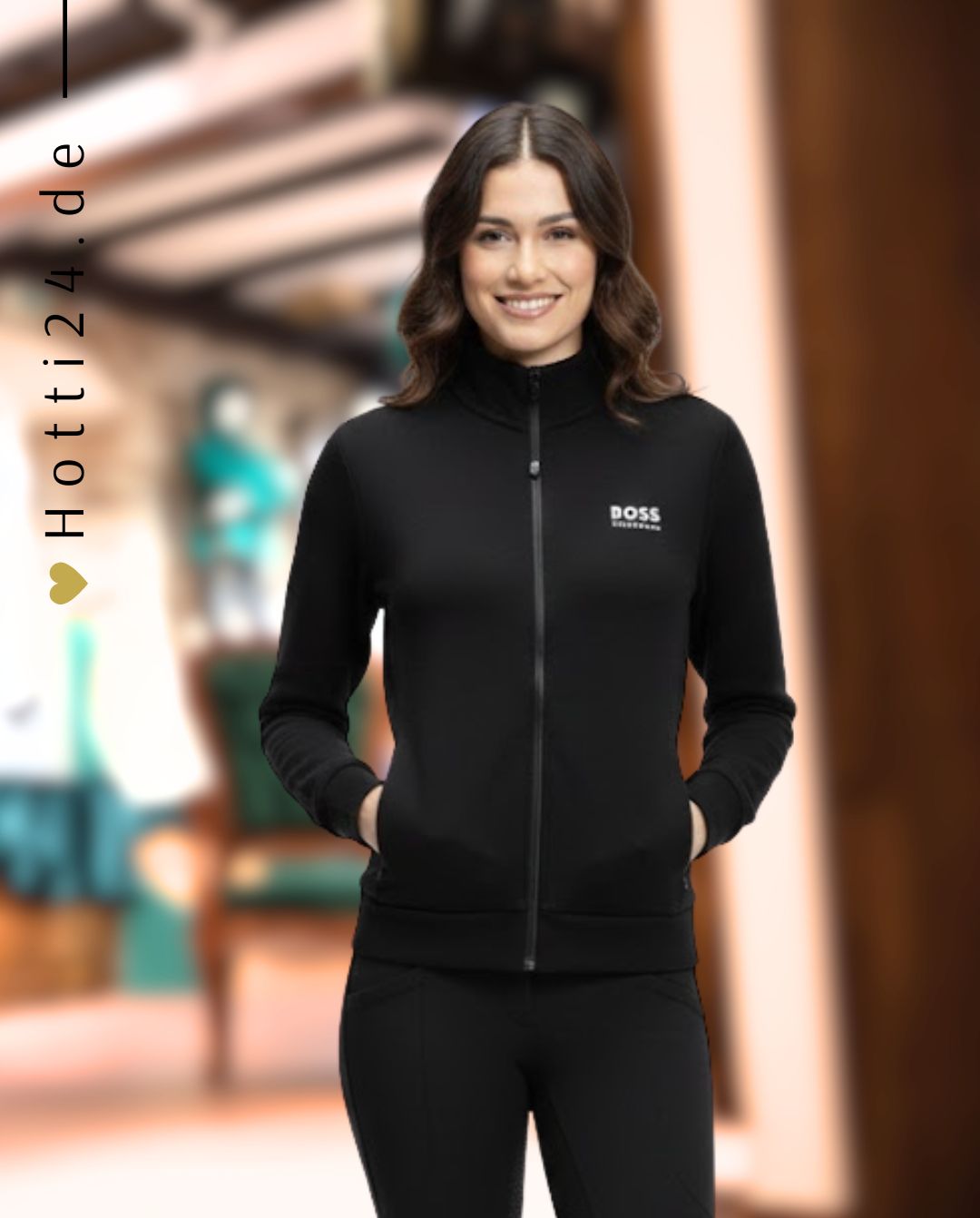 BOSS Equestrian »Trainingsjacke Paris Black