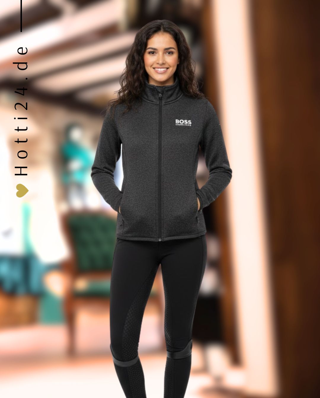 BOSS Equestrian »Trainingsjacke Paris Grey