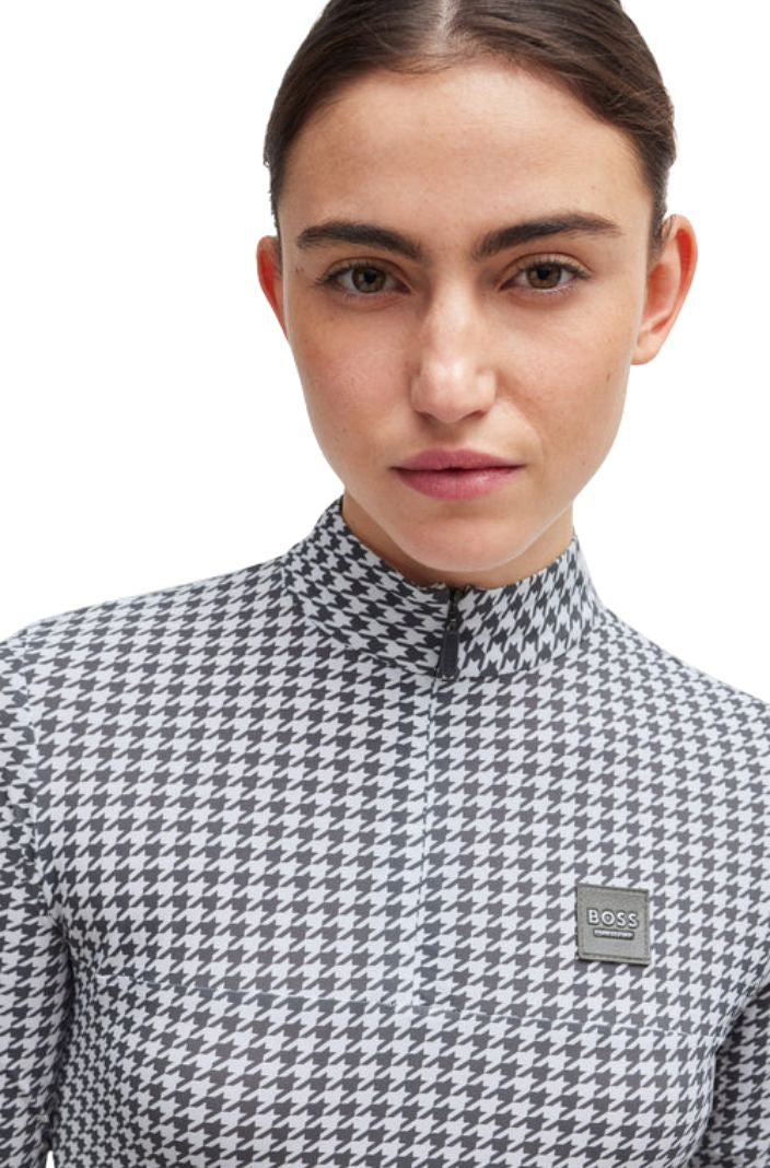 BOSS Equestrian Reitshirt Langarm Rachel Grau