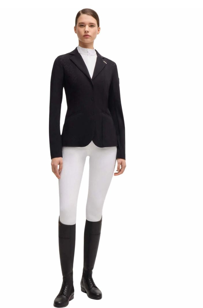 BOSS Equestrian Turniershirt Maira Stripes White