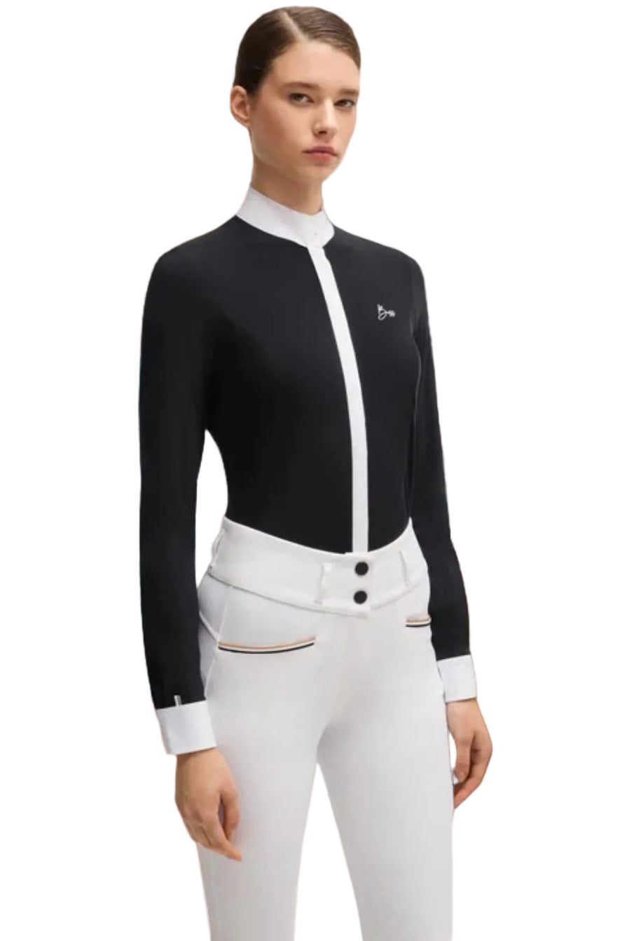 BOSS Equestrian »Damen Turnierbluse Emma Black Stripes