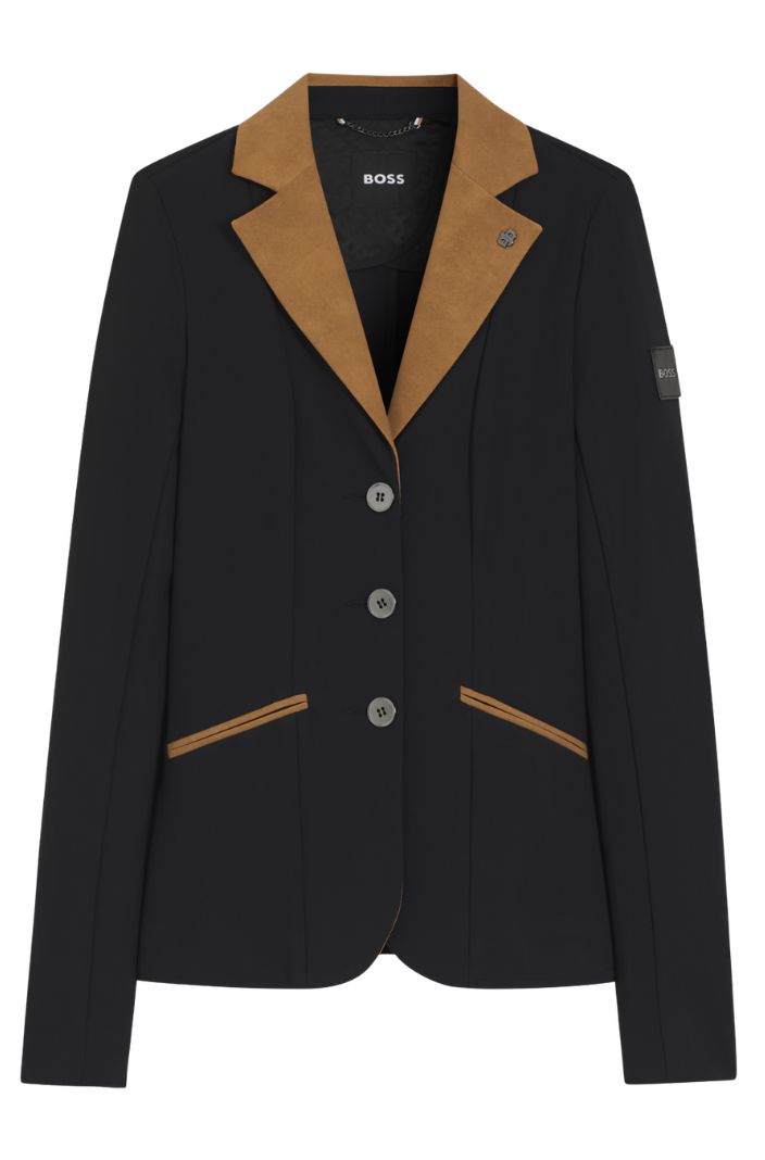 BOSS Equestrian Turniersakko Anna Schwarz Camel