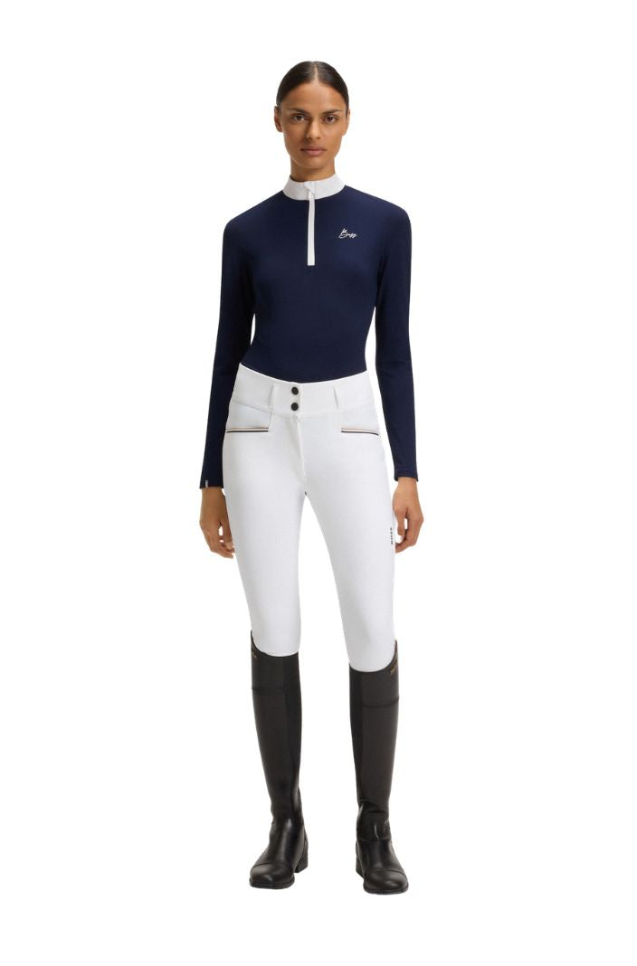 BOSS Equestrian Reitshirt Langarm Minou Sky Captain