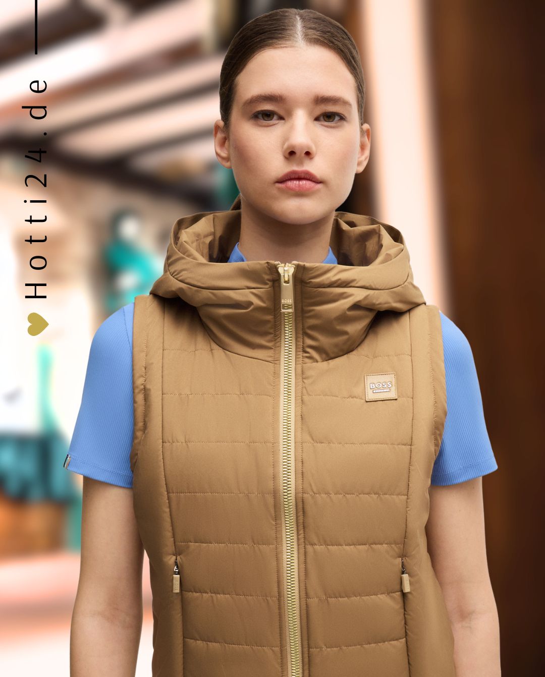 BOSS Equestrian »Weste Fally Puffer Camel