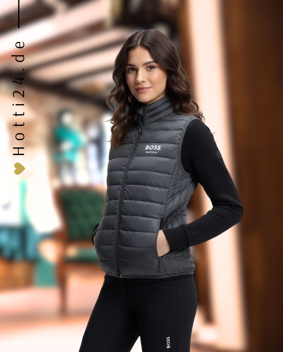 BOSS Equestrian »Weste Puffer Nice Graphit