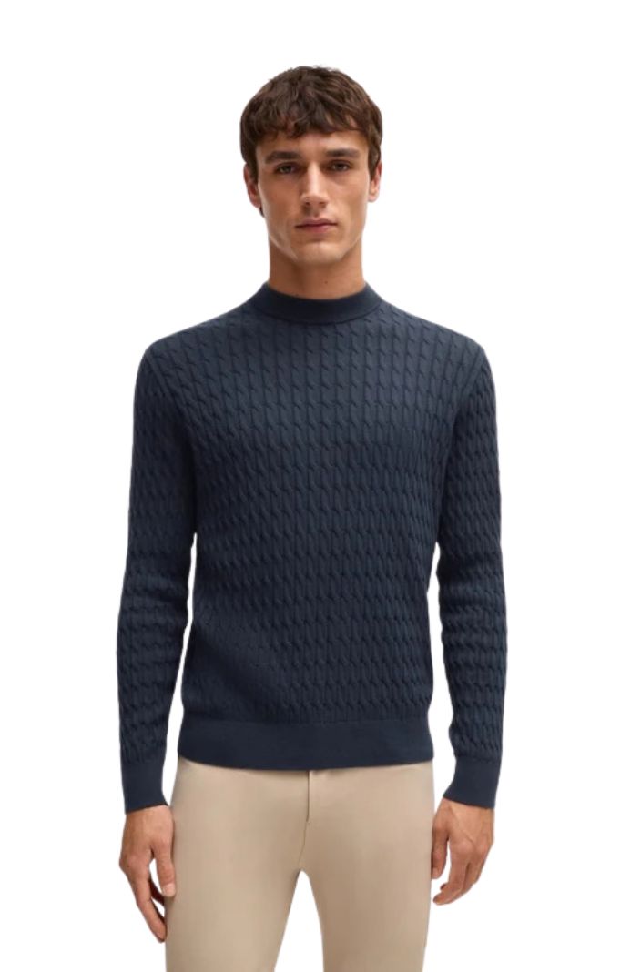 BOSS Equestrian »Men's Knitted Sweater Jason Sky Captain