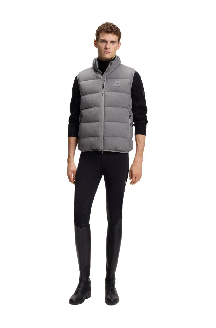BOSS Equestrian Puffer Weste Jacob Silbergrau Melange