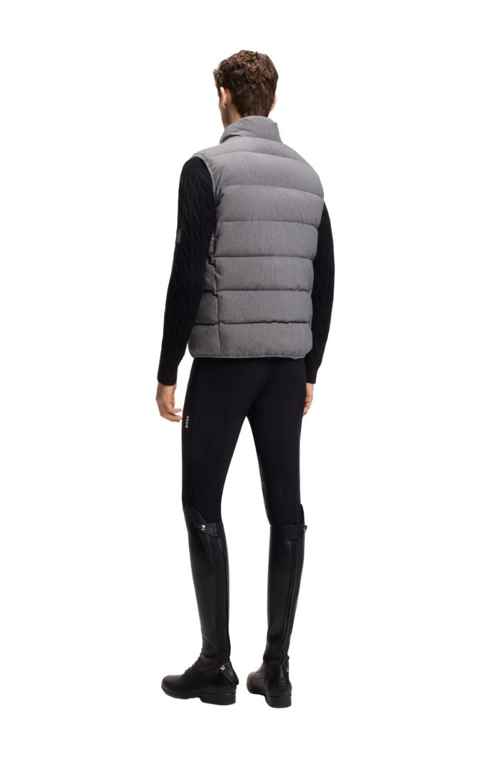 BOSS Equestrian Puffer Weste Jacob Silbergrau Melange