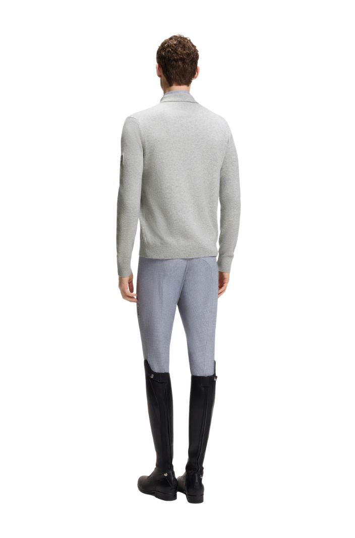 BOSS Equestrian Pullover Jude Silbergrau Melange