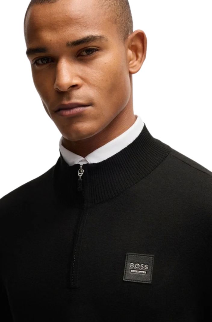 BOSS Equestrian Pullover Rouven Schwarz