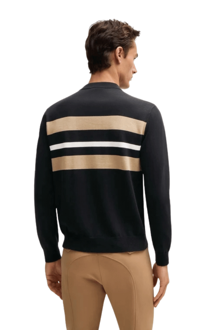 BOSS Equestrian Strickpullover Brad Schwarz