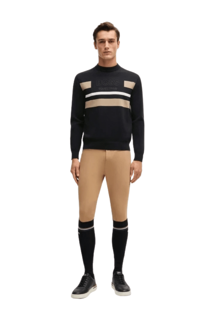 BOSS Equestrian Strickpullover Brad Schwarz