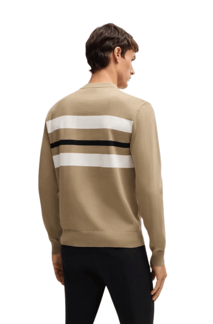 BOSS Equestrian »Men's Knitted Sweater Brad Jumper Sand