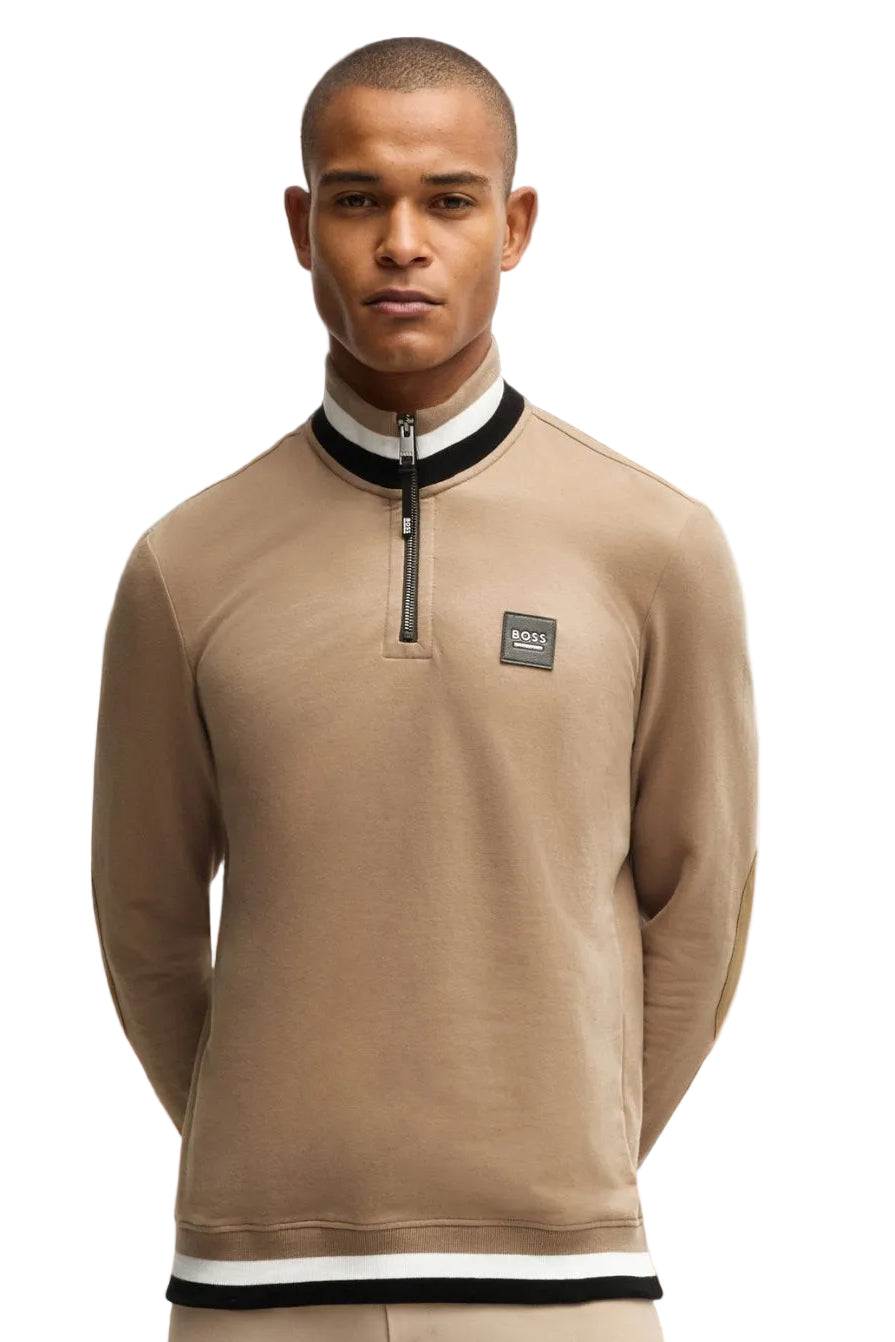boss-equestrian-herren-sweatshirt-troyer-signature-camel-b6m1204-260-kaufen-www.hotti24.de