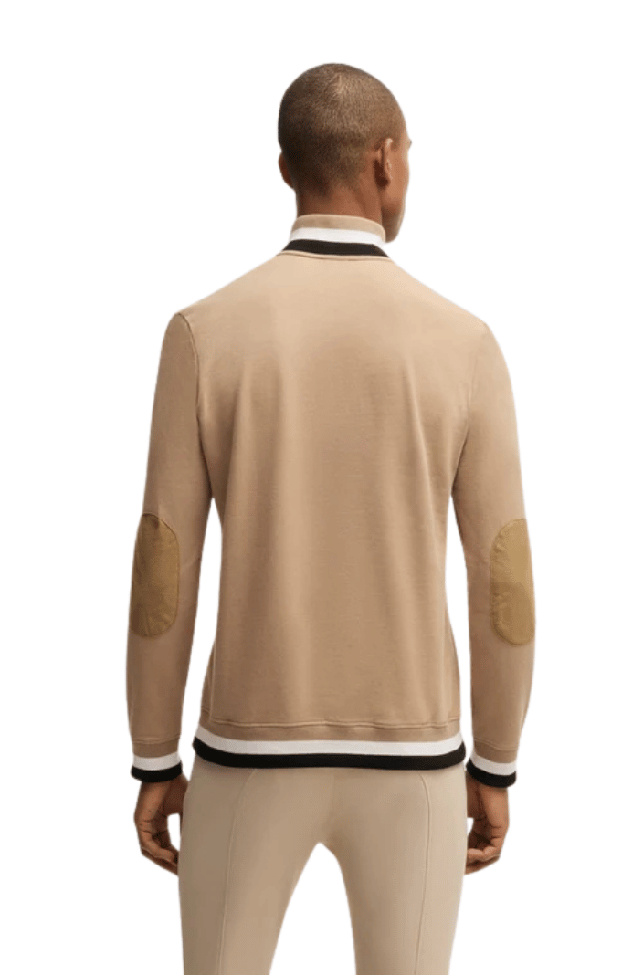 BOSS Equestrian Sweatshirt Troyer Signature Camel