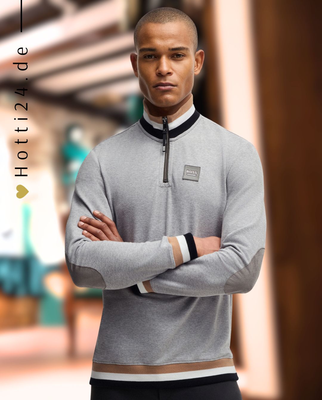 boss-equestrian-herren-sweatshirt-troyer-signature-greymelange-b6m1204-041-kaufen-www.hotti24.de