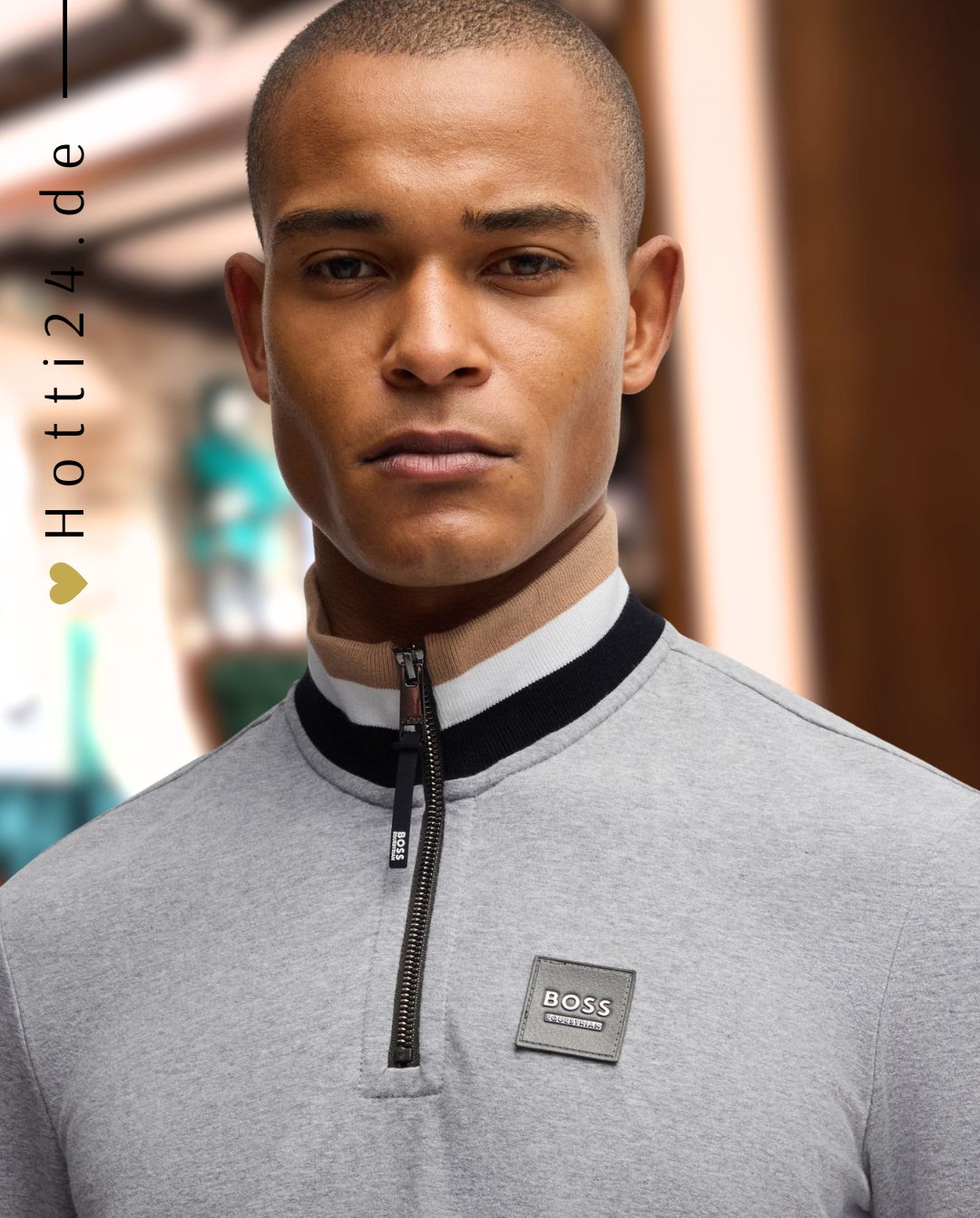 BOSS Equestrian »Sweatshirt Troyer Signature Greymelange