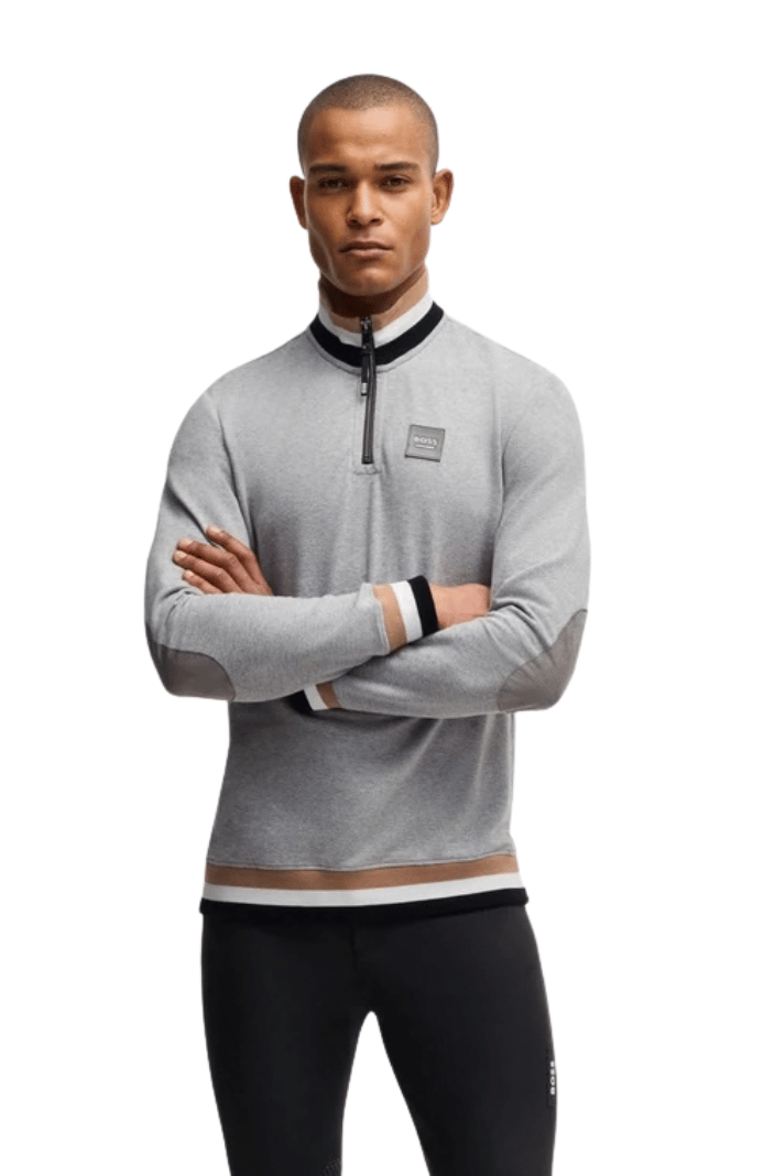 boss-equestrian-herren-sweatshirt-troyer-signature-greymelange