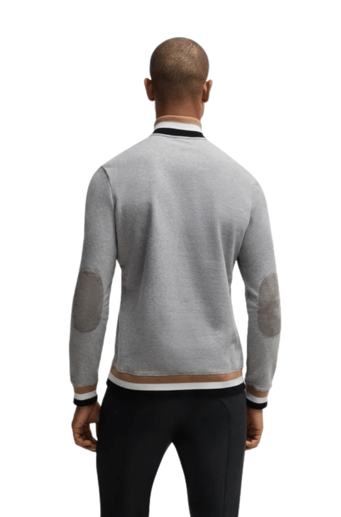 BOSS Equestrian Sweatshirt Troyer Signature Greymelange
