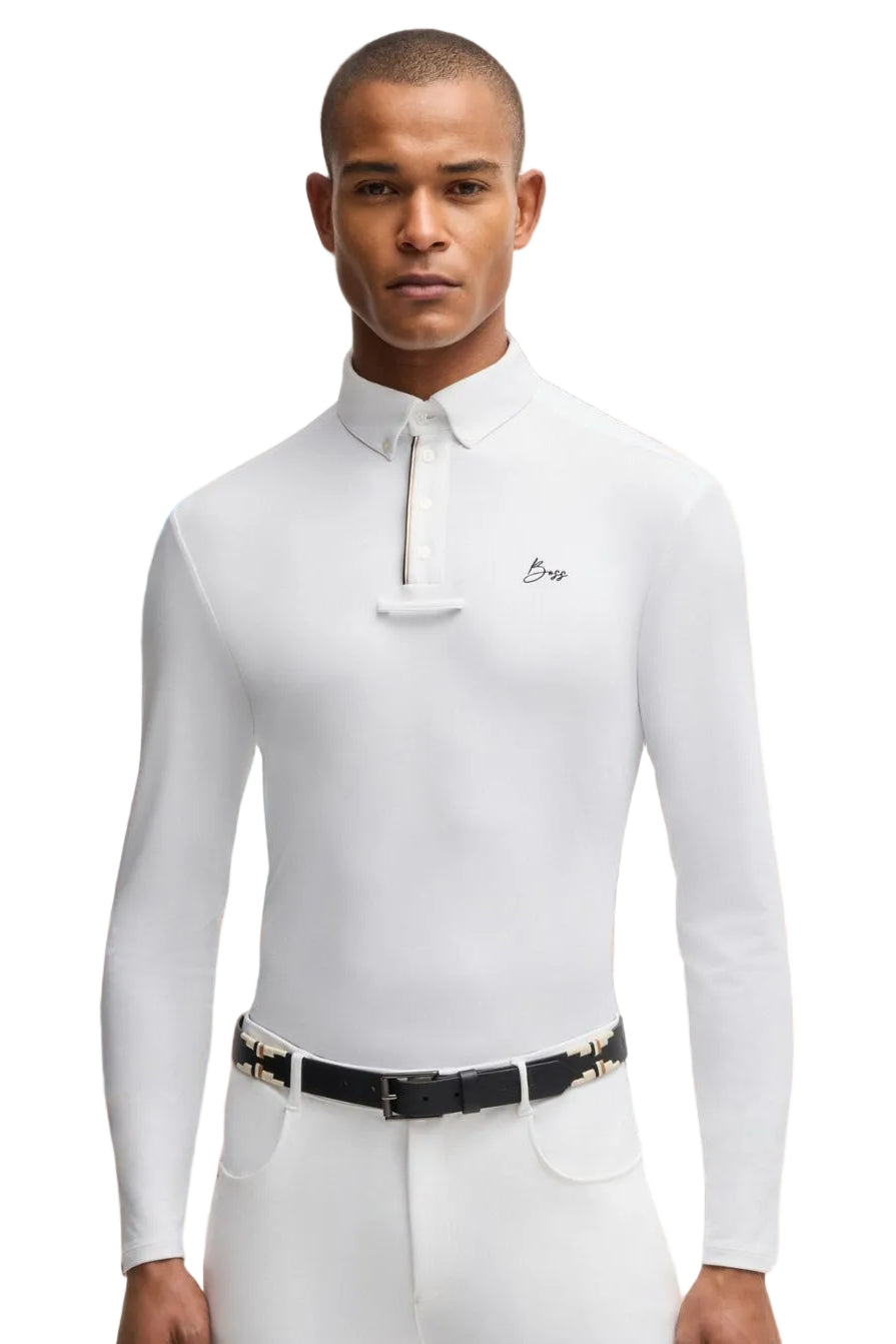 BOSS Equestrian Turniershirt Nick Peached White