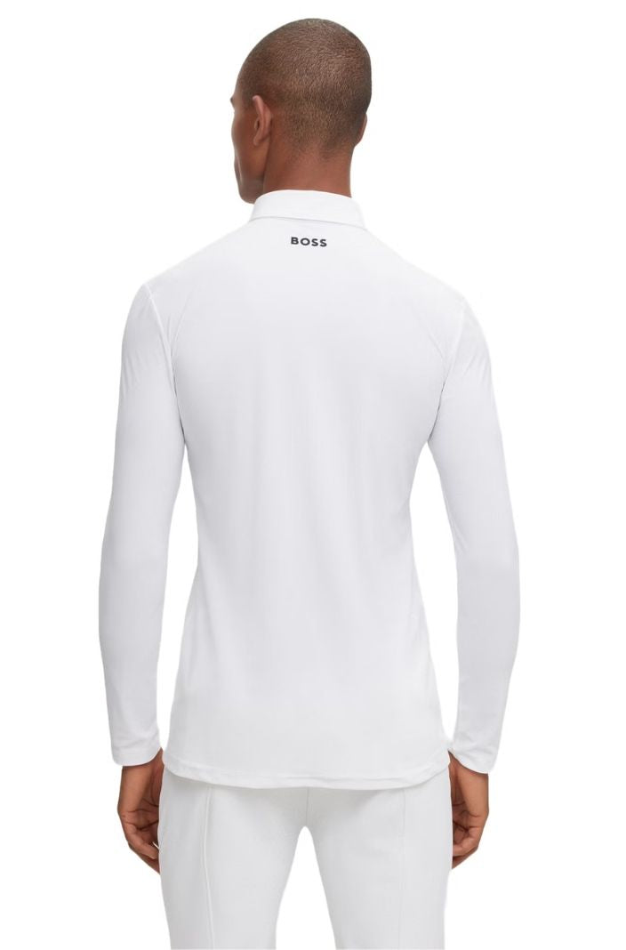 BOSS Equestrian Turniershirt Nick Signature Weiß