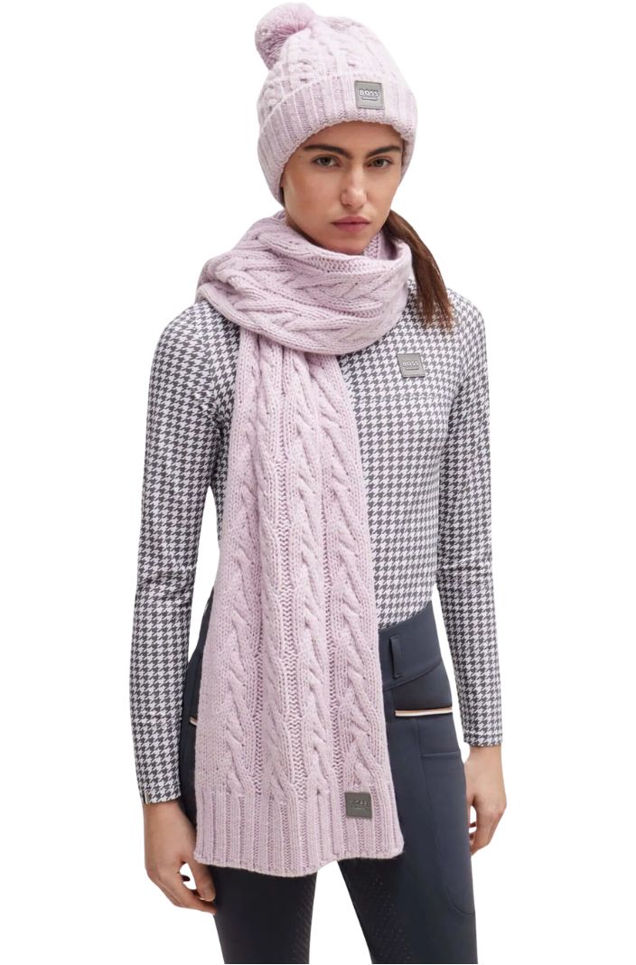 BOSS Equestrian Schal Signature Chalk Violet
