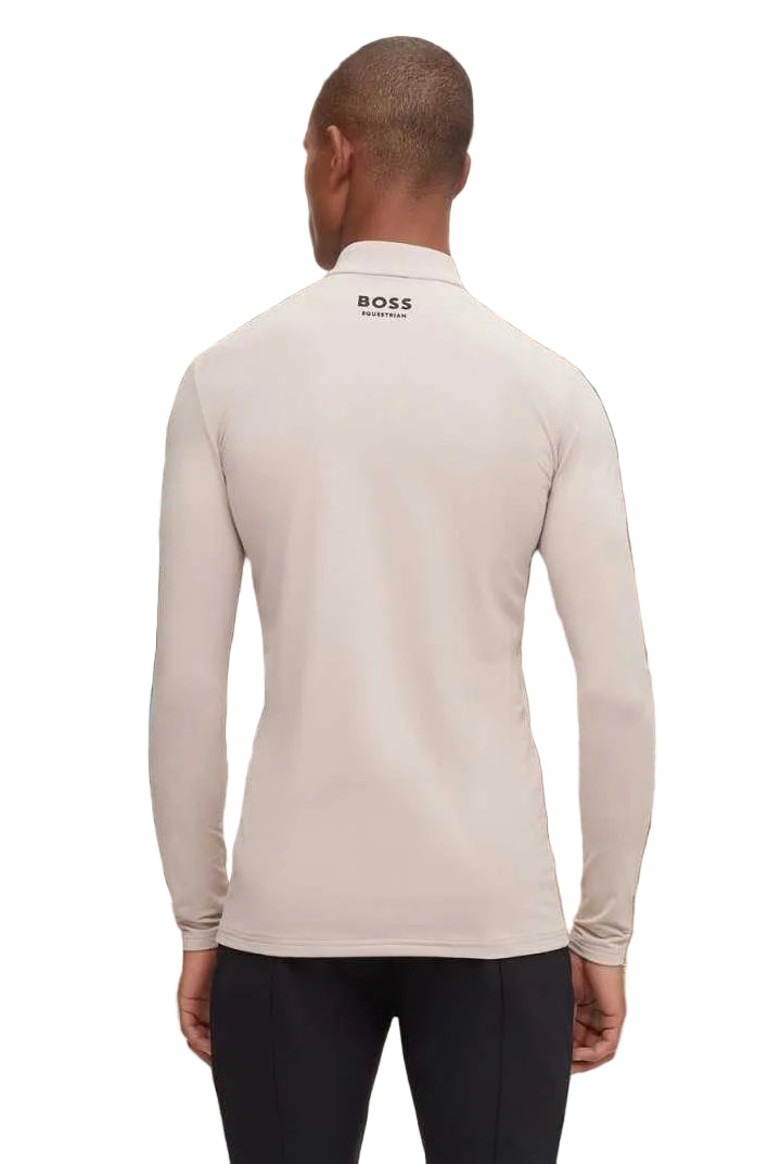 boss herren trainingsshirt ethan signature stripe b1m0406-261 beige