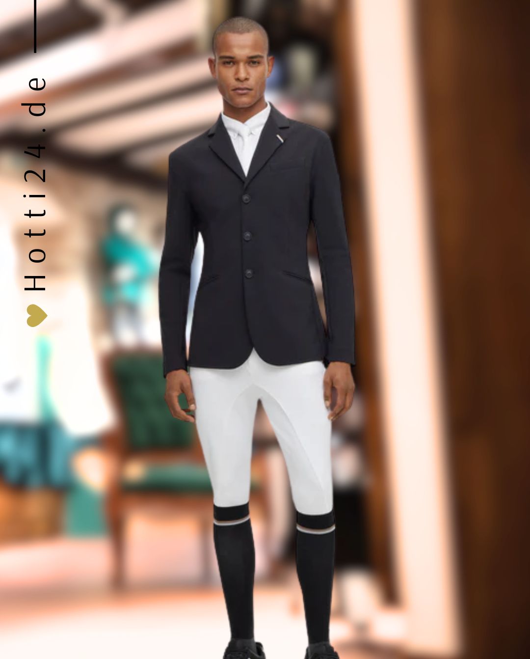 BOSS Equestrian »Turniershirt Nick Signature White