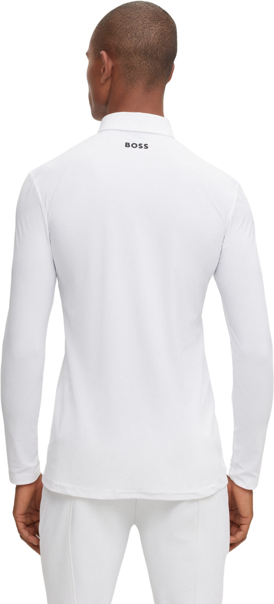 BOSS Equestrian Herren Turniershirt Nick Signature White