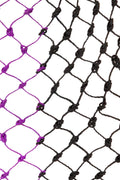 Premiere Heunetz Schwarz/Lila – 4 x 4 cm (85 cm x 105 cm)