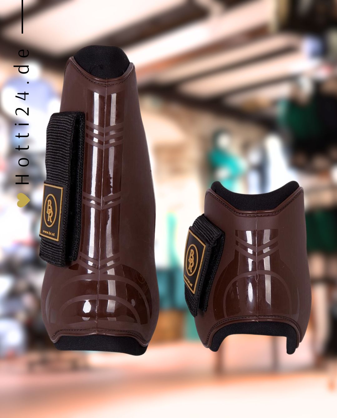 BR »Gamaschen + Streichkappen Pro Tech 4er Set Brau