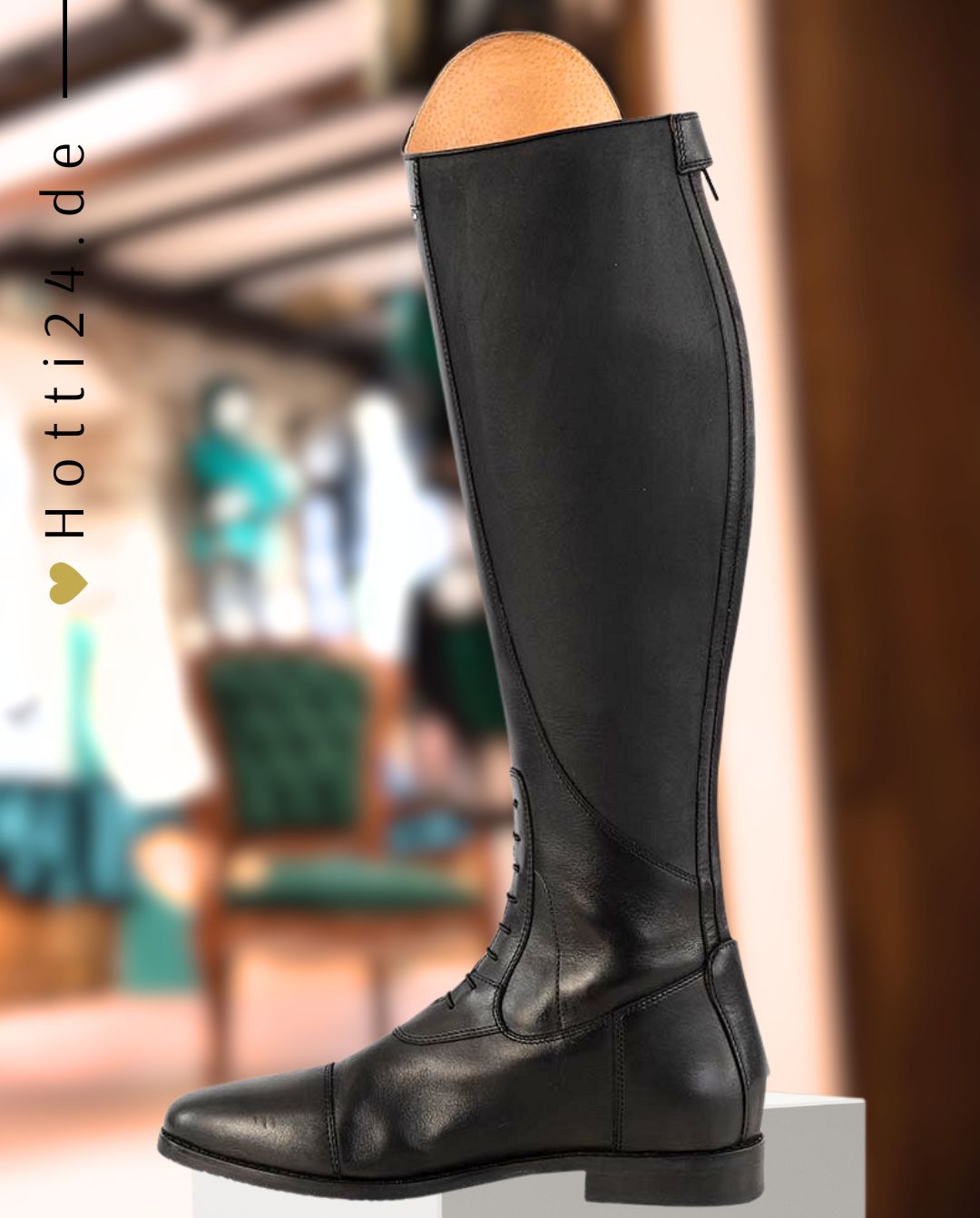 BR »Reitstiefel Menaggio Swarovski Black