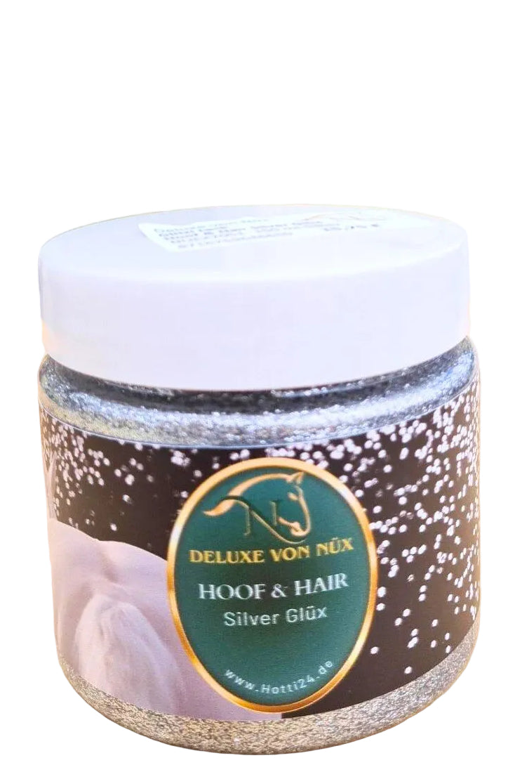 Deluxe by Nüx Hoof Glitter Glitzi Lacquer Hoof & Hair Silver Glüx 150ml