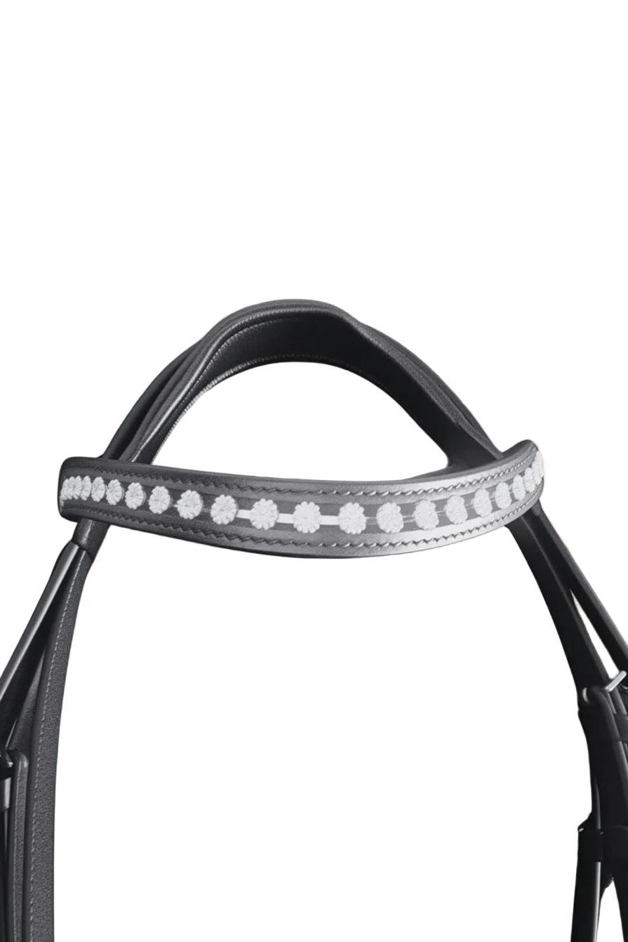 Döbert »Trense Farmer flach incl. Zügel Black/White