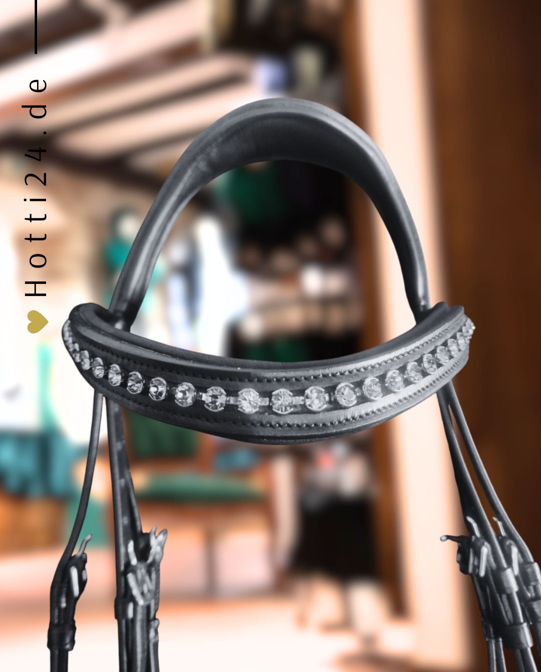 DÖBERT »Trense Stallmeister flach 19001 incl. Zügel Black