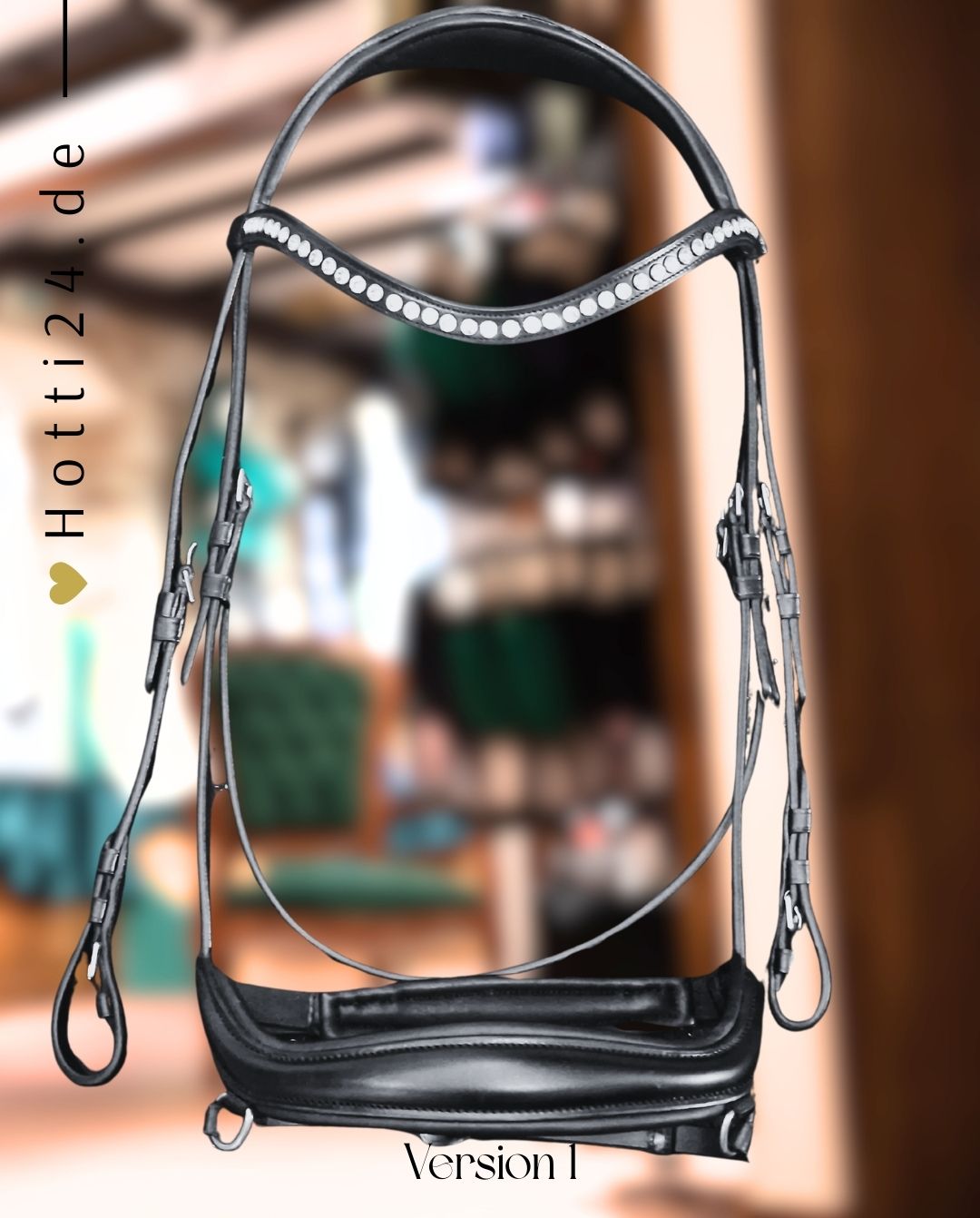 DÖBERT »Trense Stallmeister flach 19021 incl. Zügel Black