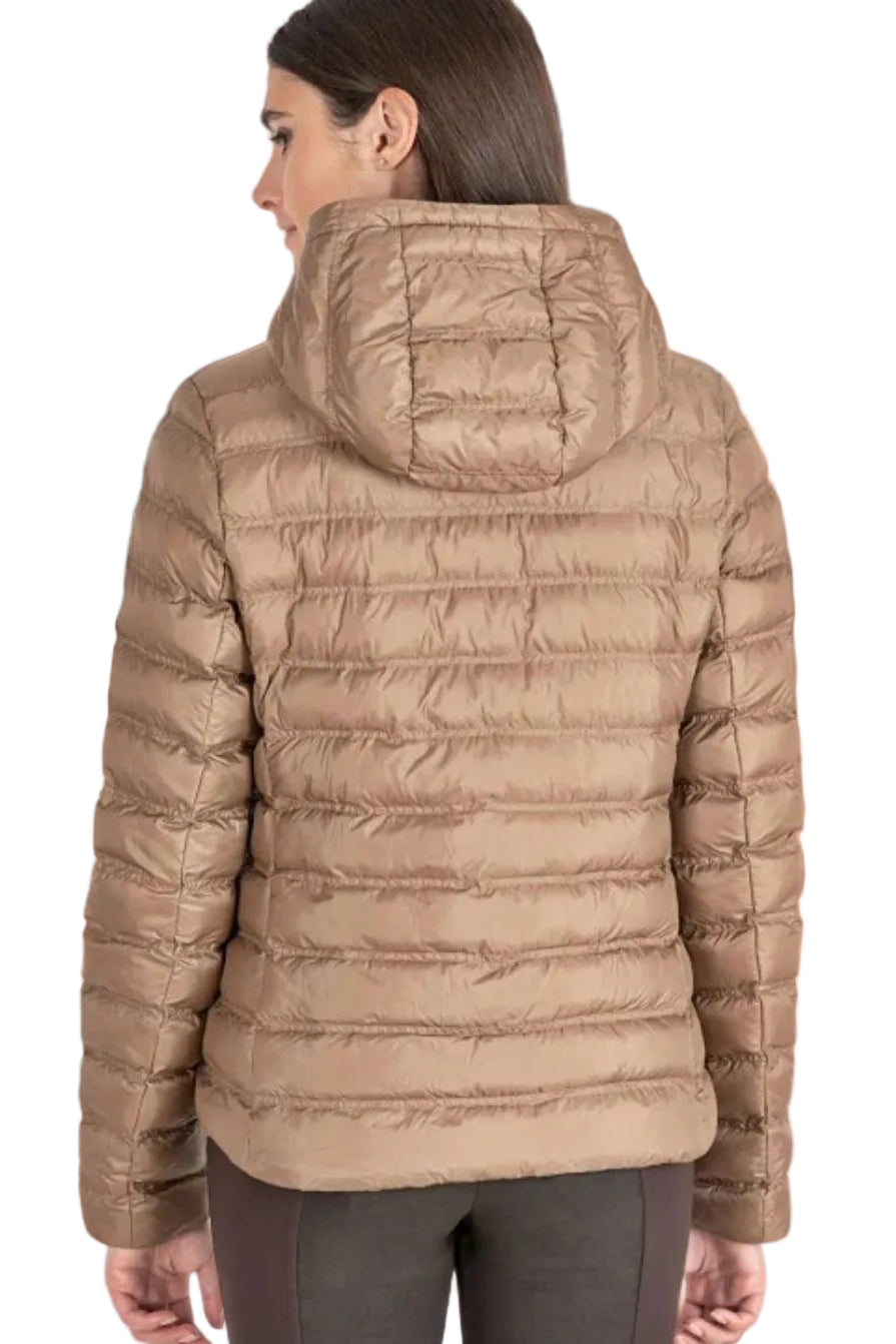 Equiline Women's Quilted Jacket Ecre Camel