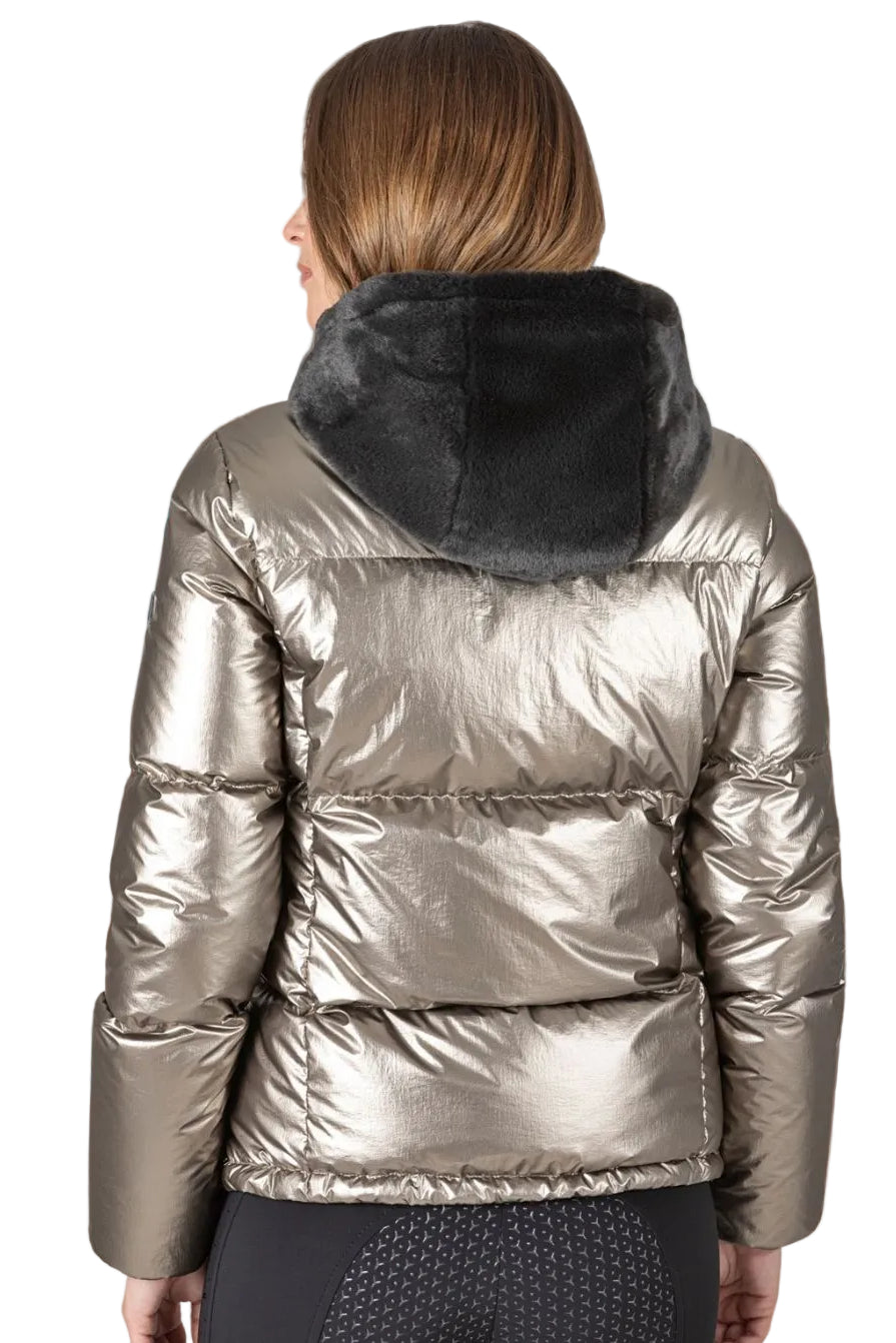 Equiline Women's Down Jacket Gatheg Champagne