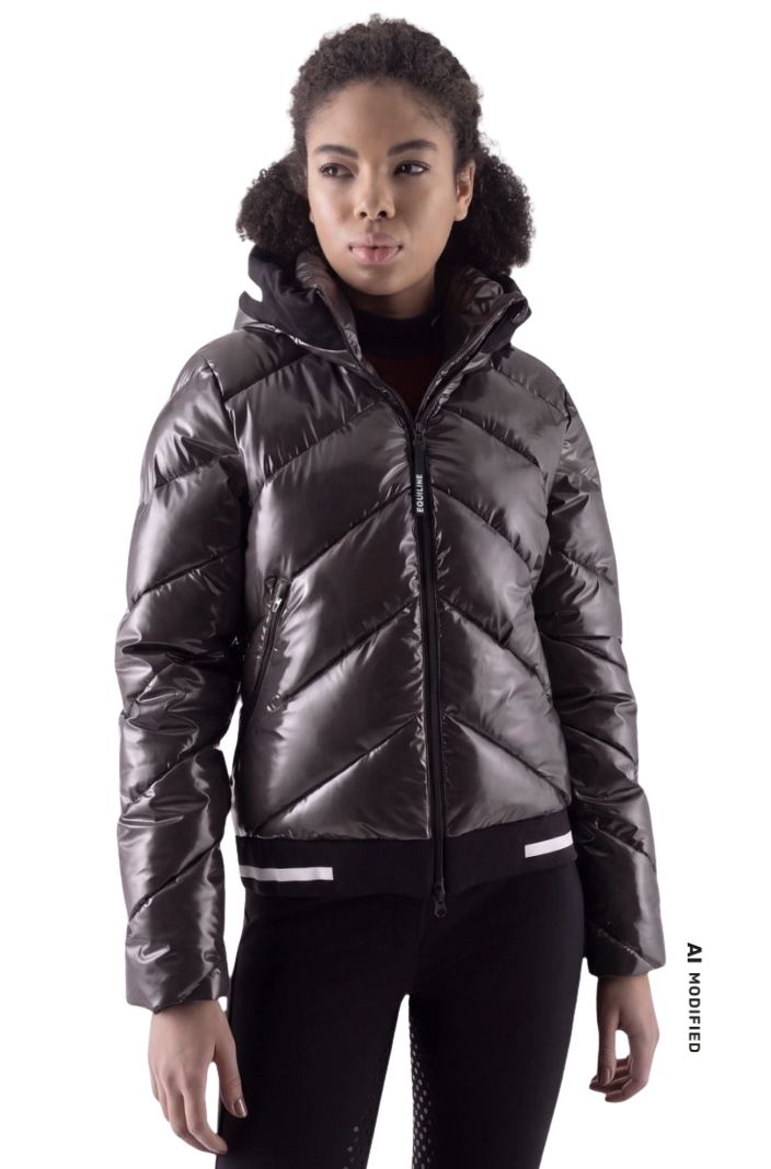 Equiline Damen Puffer Jacke Eqcomb Coffee Bean