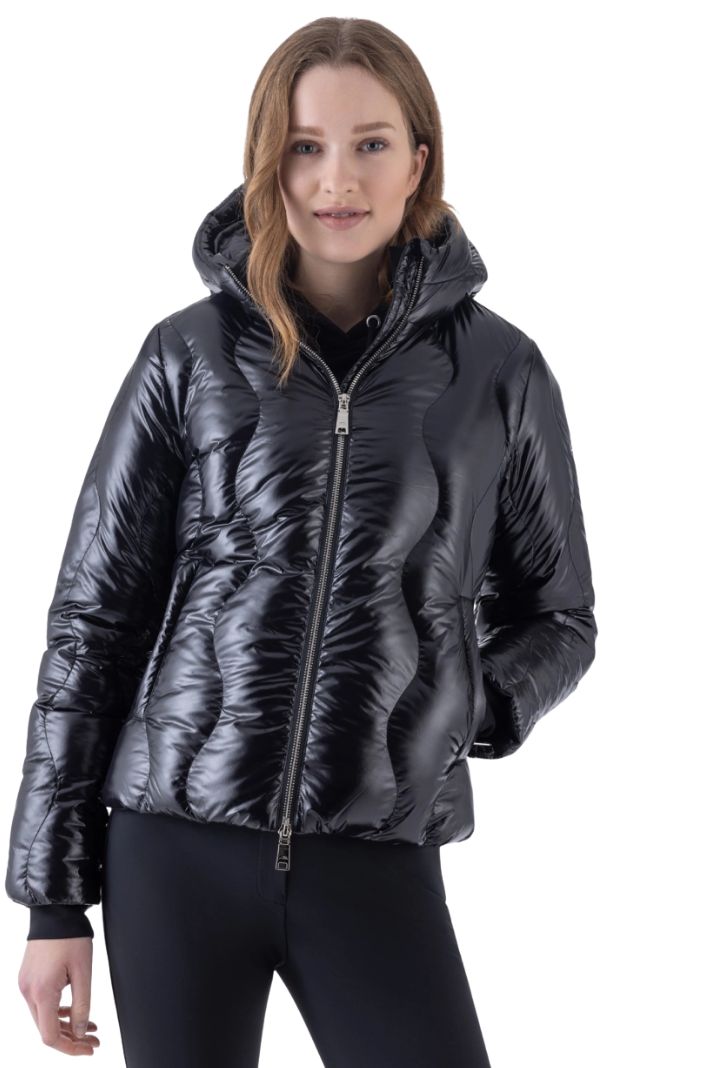 Equiline Damen Puffer Jacke Eqglasic Schwarz