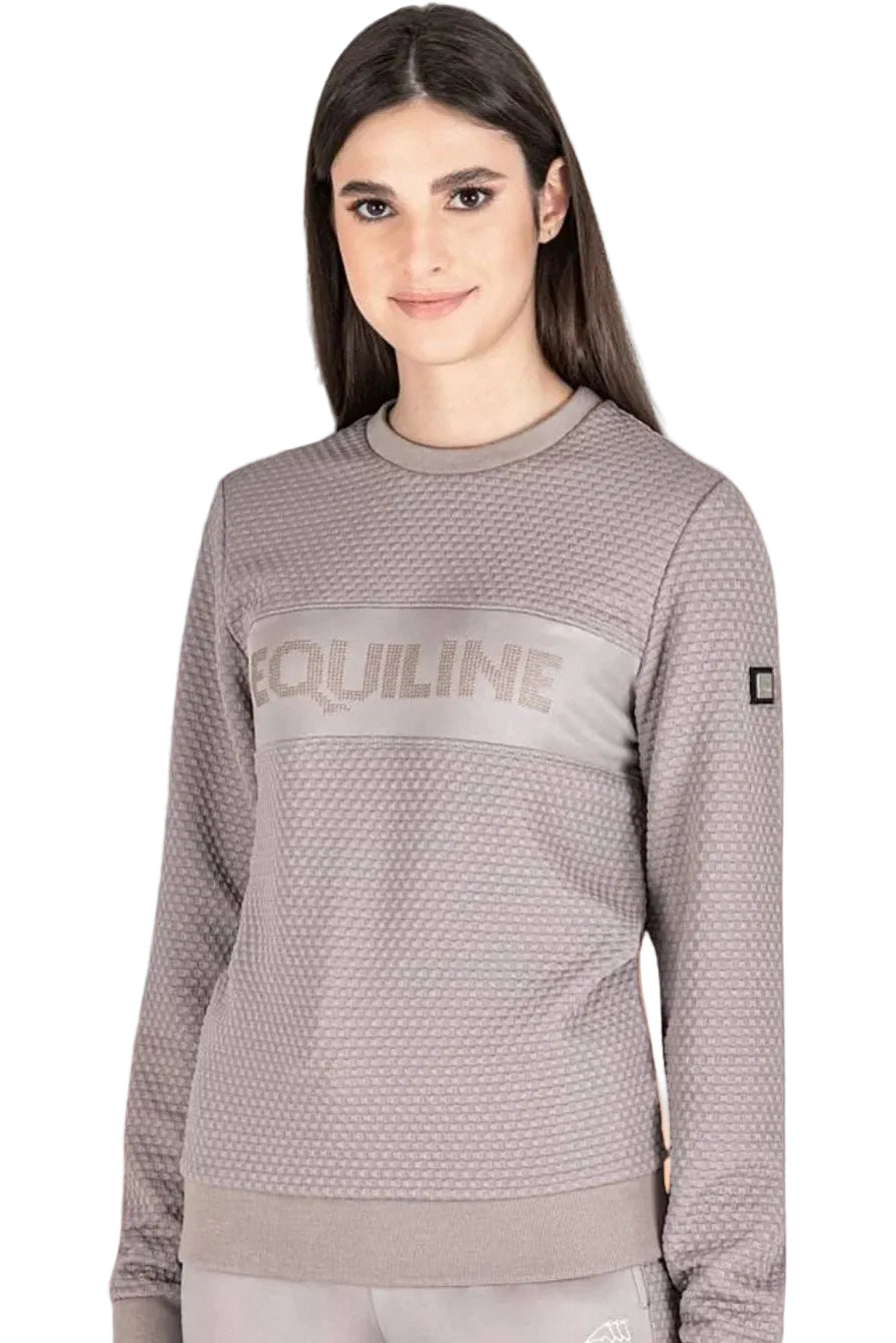 Equiline "Women's Sweatshirt Elspete Sabbia