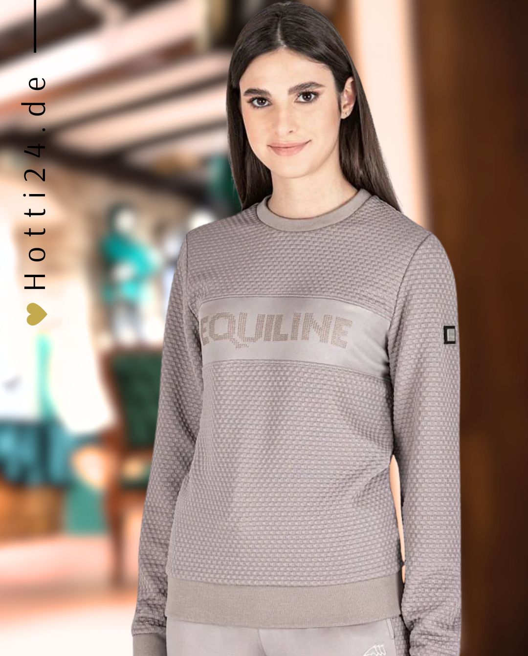 EQUILINE »Pullover Elspete Sabbia