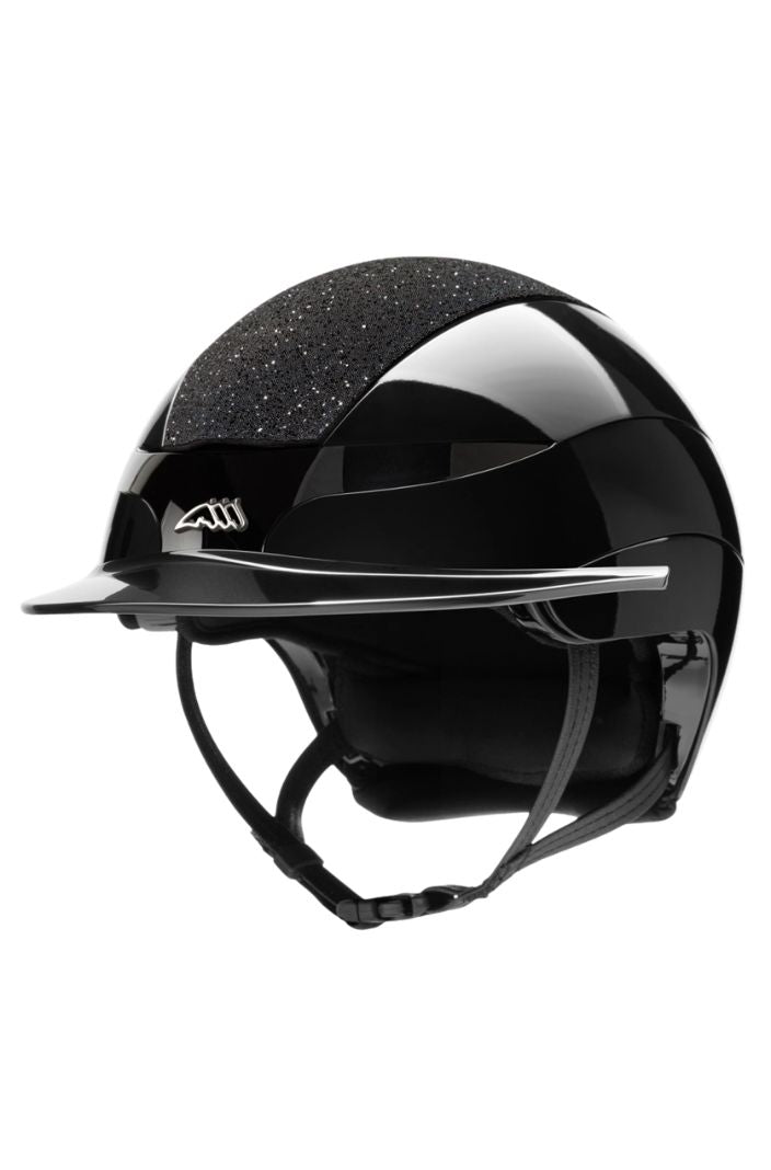 Equiline Damen Reithelm Xanto Schwarz Glanz Swarovski