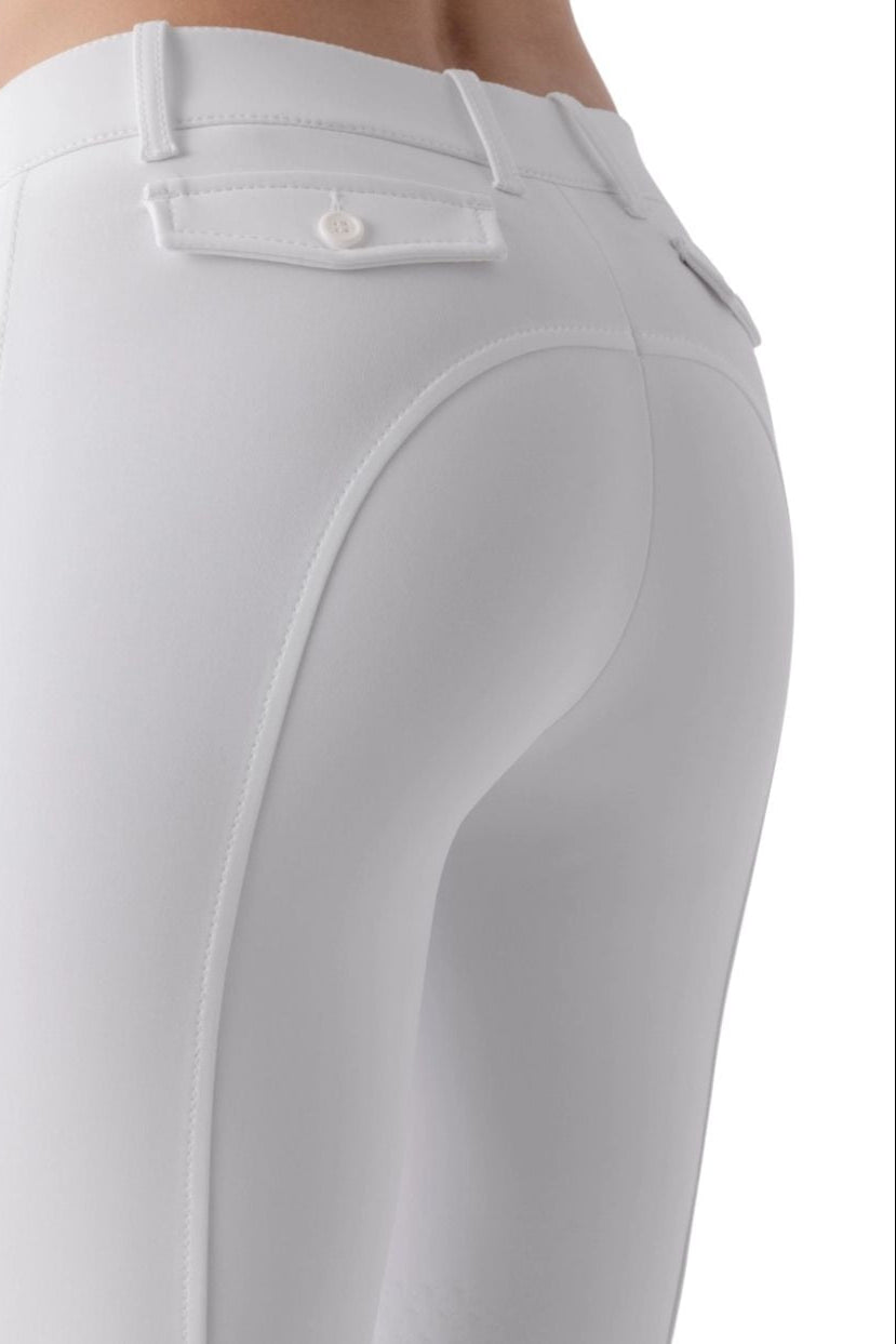 Equiline Reithose Atirk KnieGrip Weiß