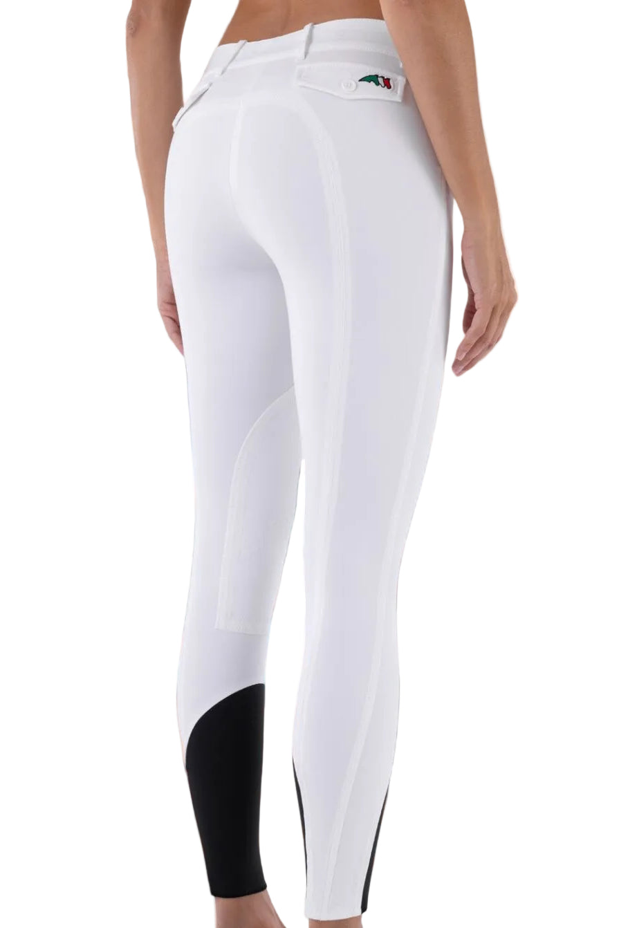 Equiline »Damen Reithose Boston KnieGrip White