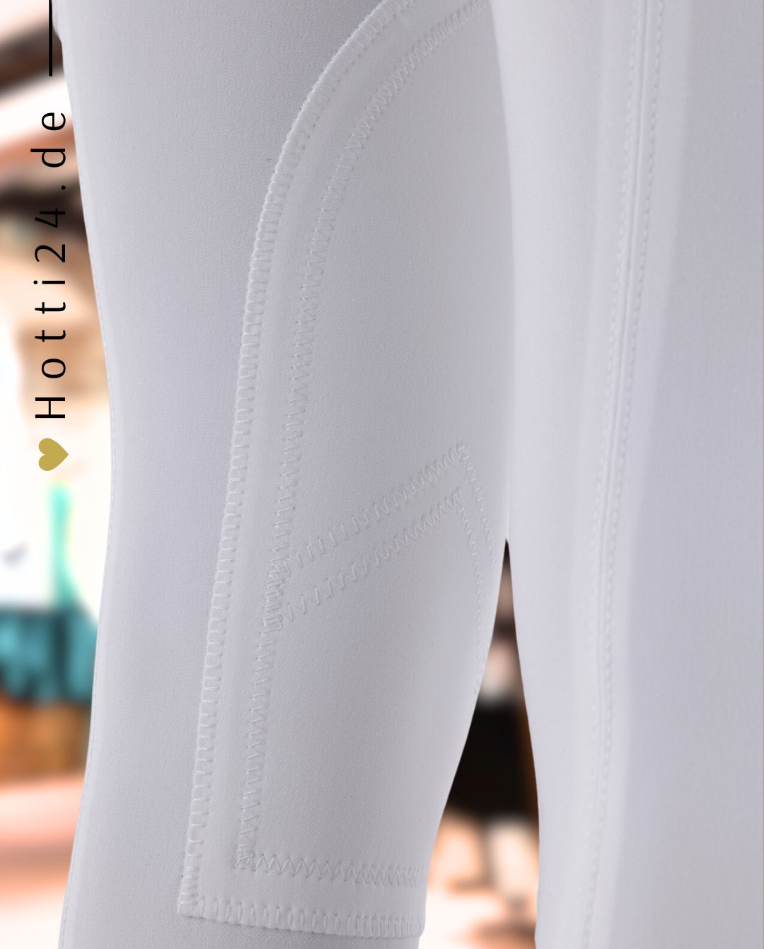 EQUILINE »Reithose Boston KnieGrip White