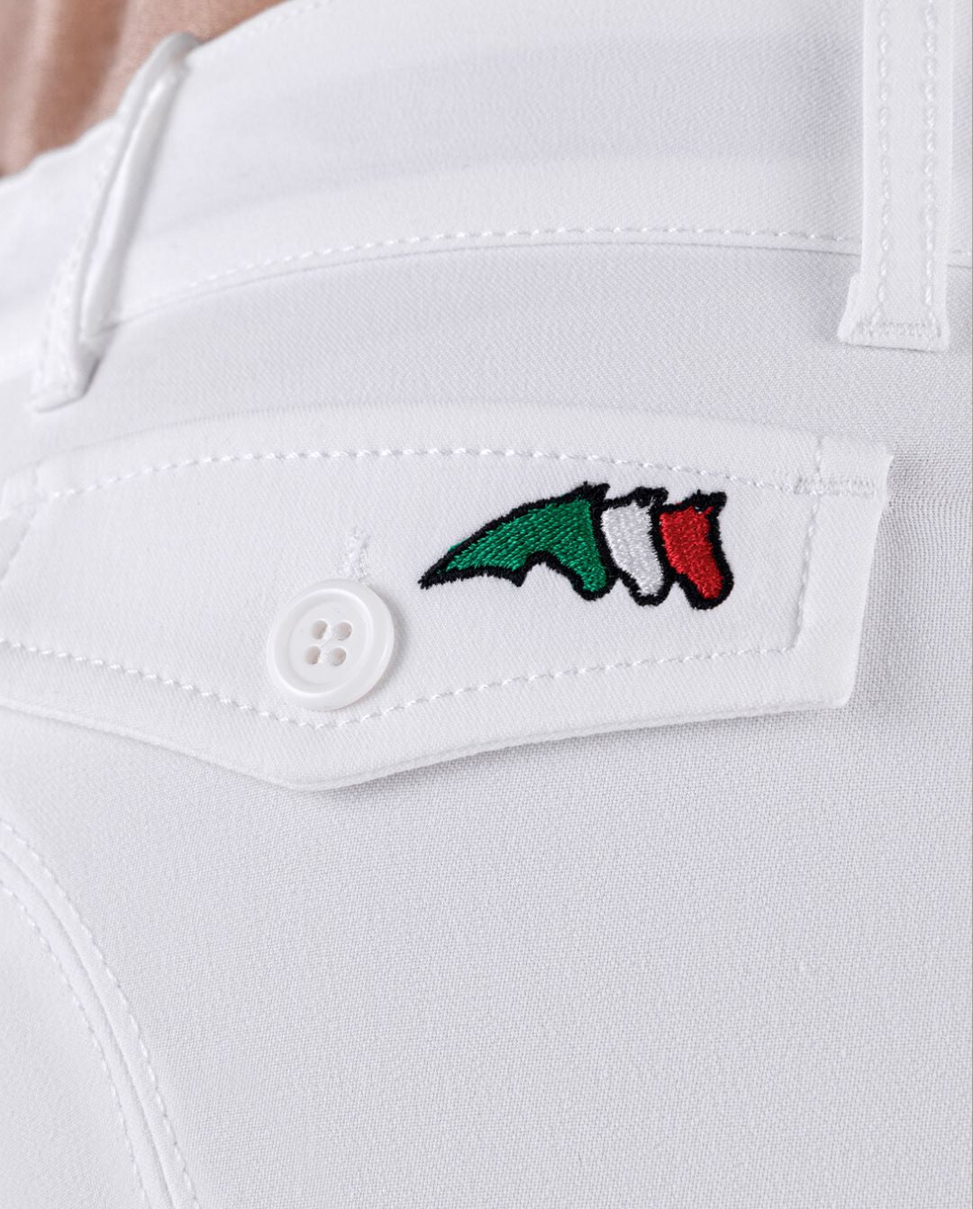 EQUILINE »Reithose Boston KnieGrip White